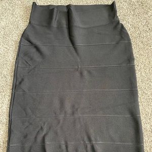 BCBG Bandage Midi Skirt- Size M- Black